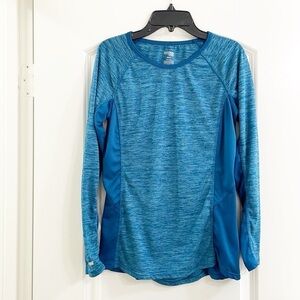 Danskin Now blue long sleeve athletic top